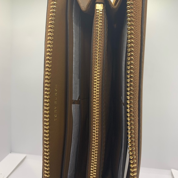 NWT Tory Burch Fleming Soft Zip Continental Wallet Moose/909 64314 - Picture 10 of 14